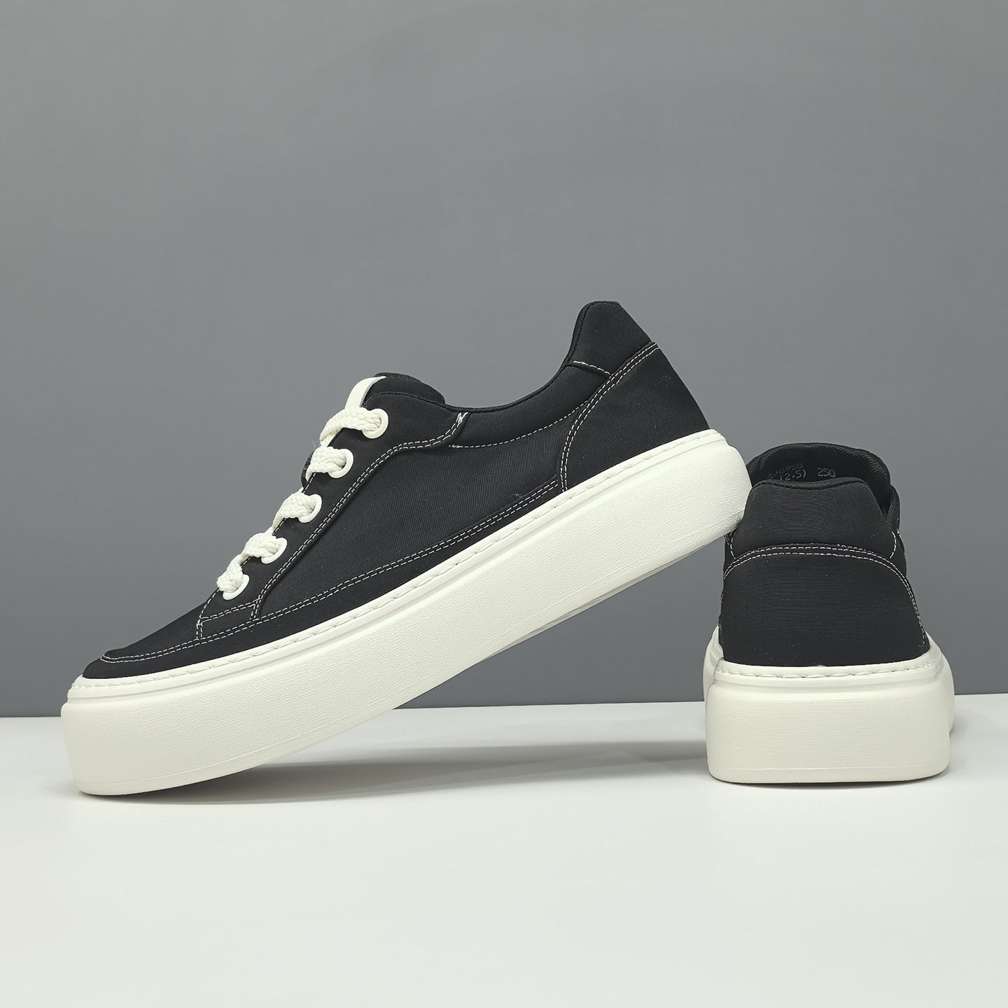 Men Breathable Ice Silk Fabric Platform Wedge Casual Shoes-RAIIFY