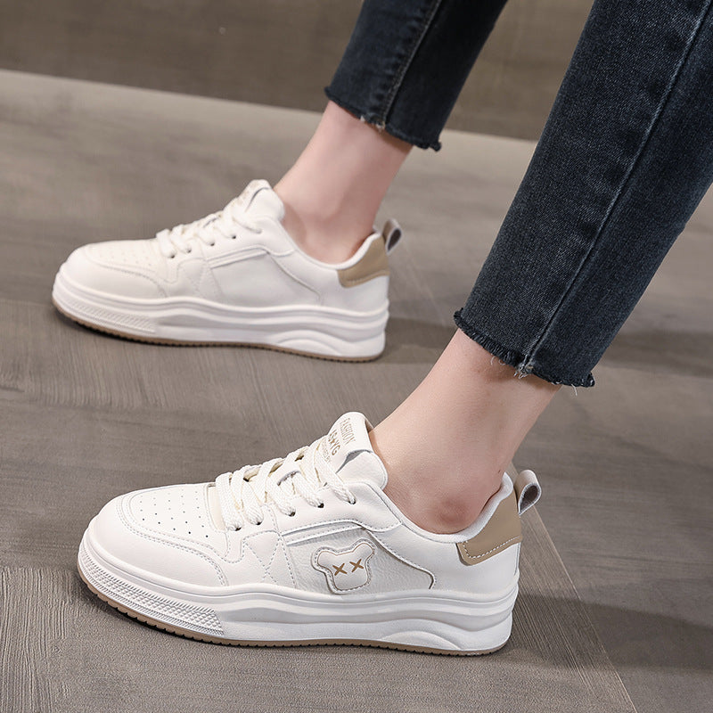Women's Stylish Quilted Leather Flat Casual Sneakers-RAIIFY