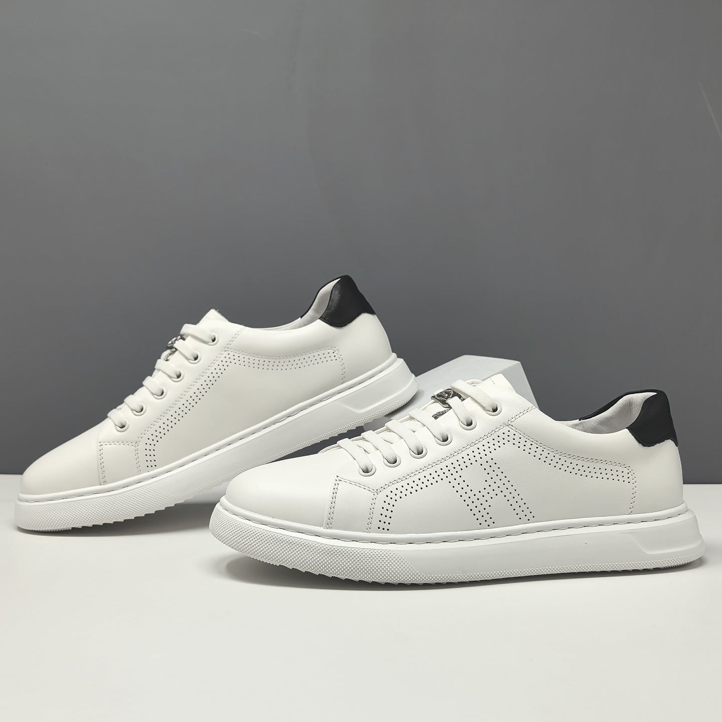 Men's Fashion Leather Flat Slip-on Casual Shoes-RAIIFY