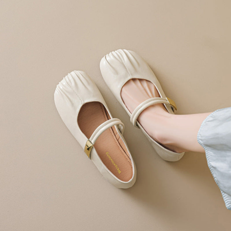 Women's Minimalist Comfort Mary Jane Casual Flats-RAIIFY