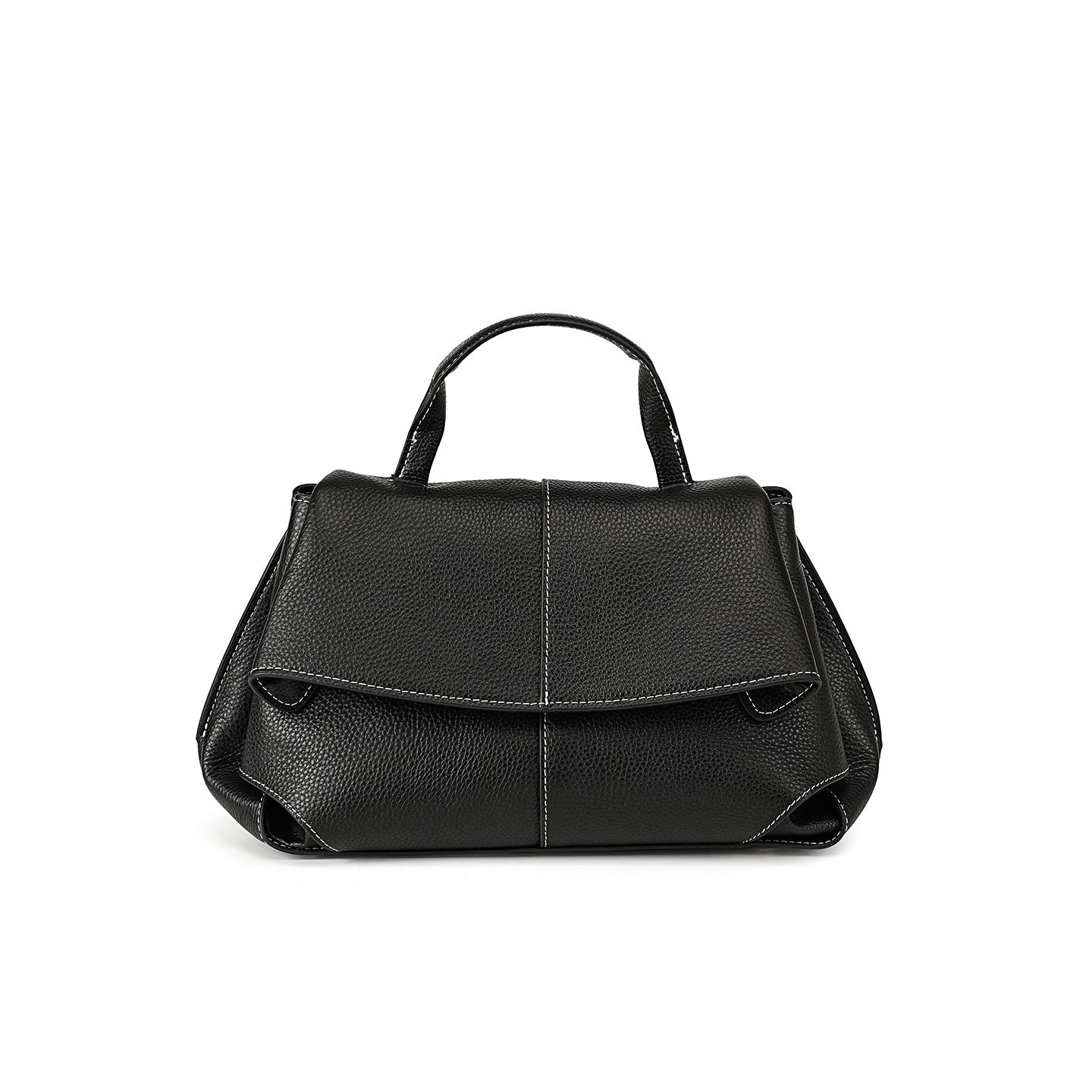 Women's Minimalist Fashion Cowhide Satchel Bag-RAIIFY