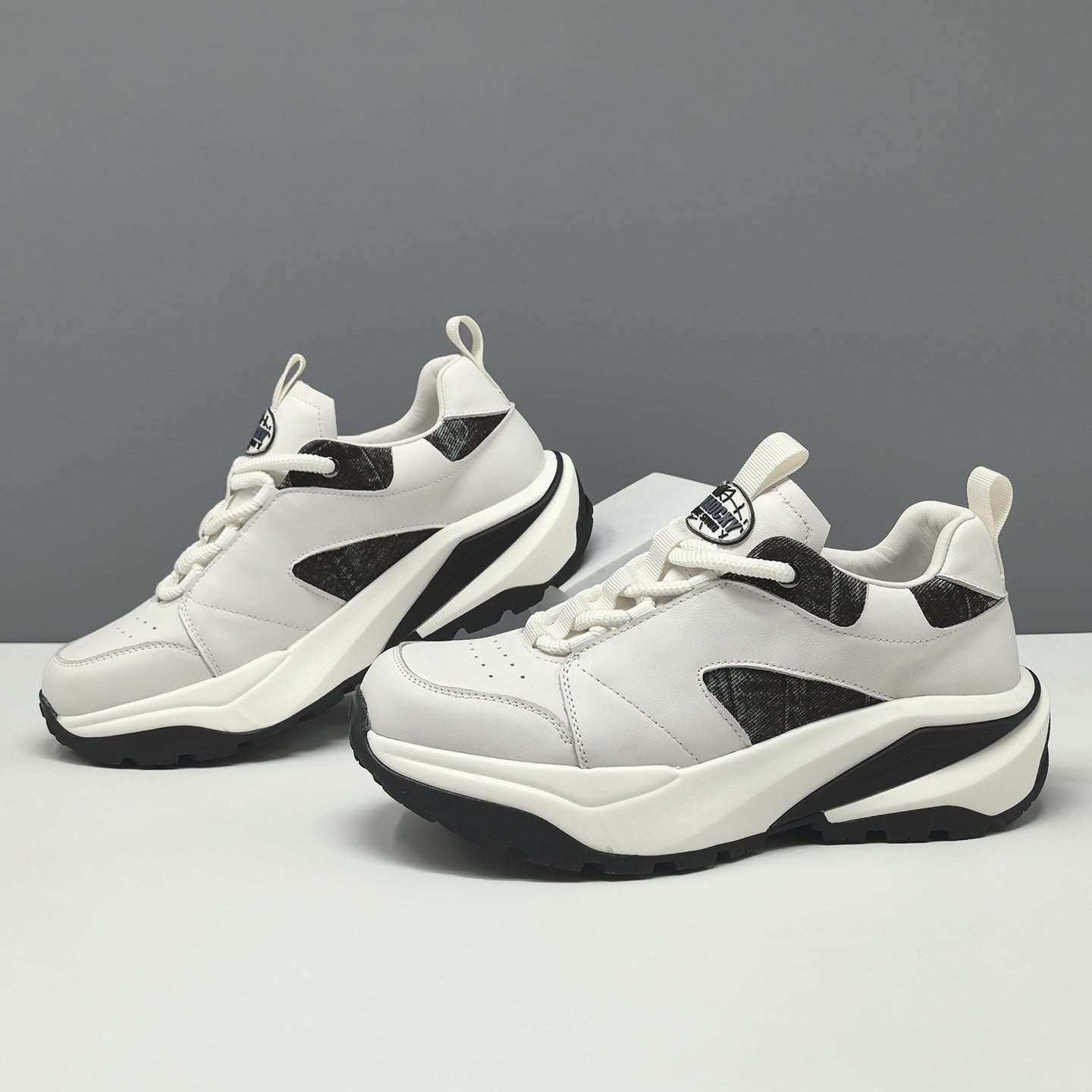 Men's Fashion Breathable Leather Casual Sneakers-RAIIFY