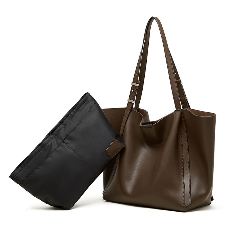 Women’s Genuine Leather Large-Capacity Tote Bag-RAIIFY