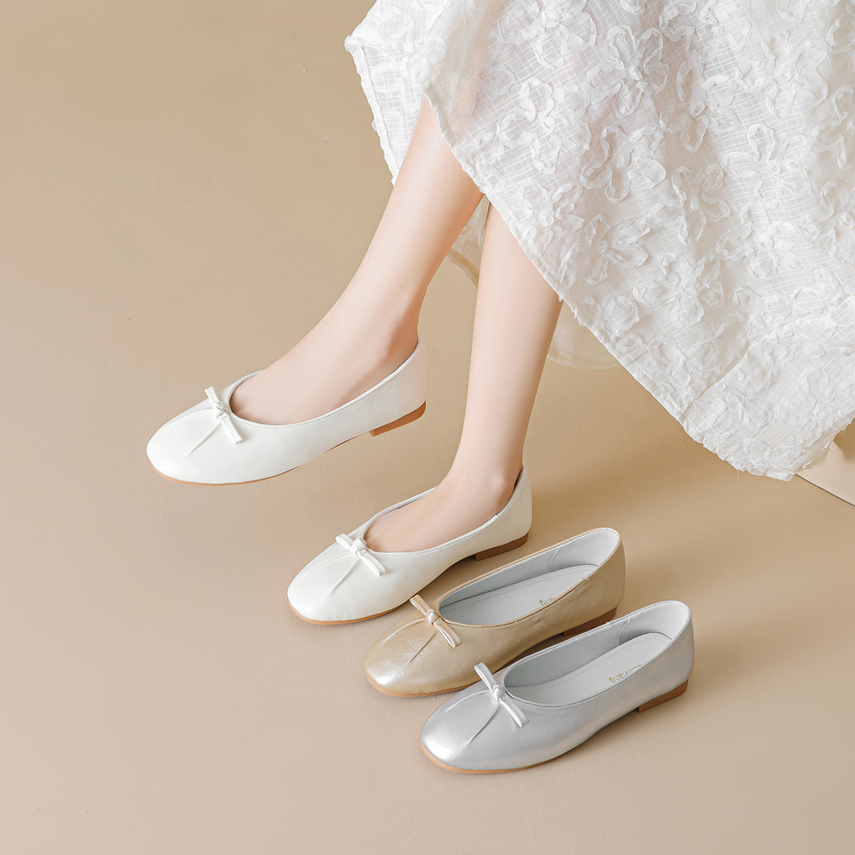 Women's Minimalism Slip-on Bowknot Soft Comfort Flats-RAIIFY