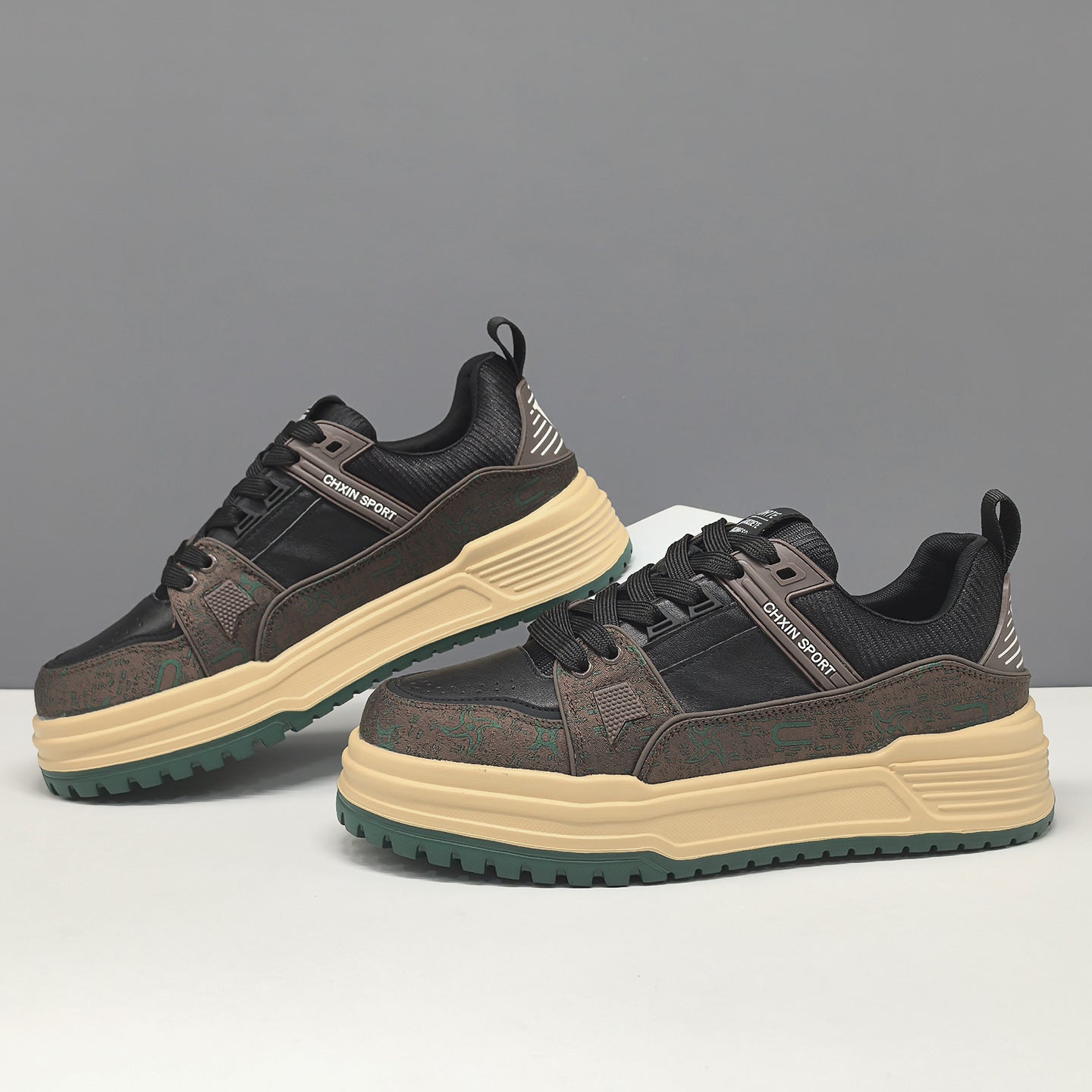 Men's Stylish Patchwork Flat Casual Sneakers-RAIIFY