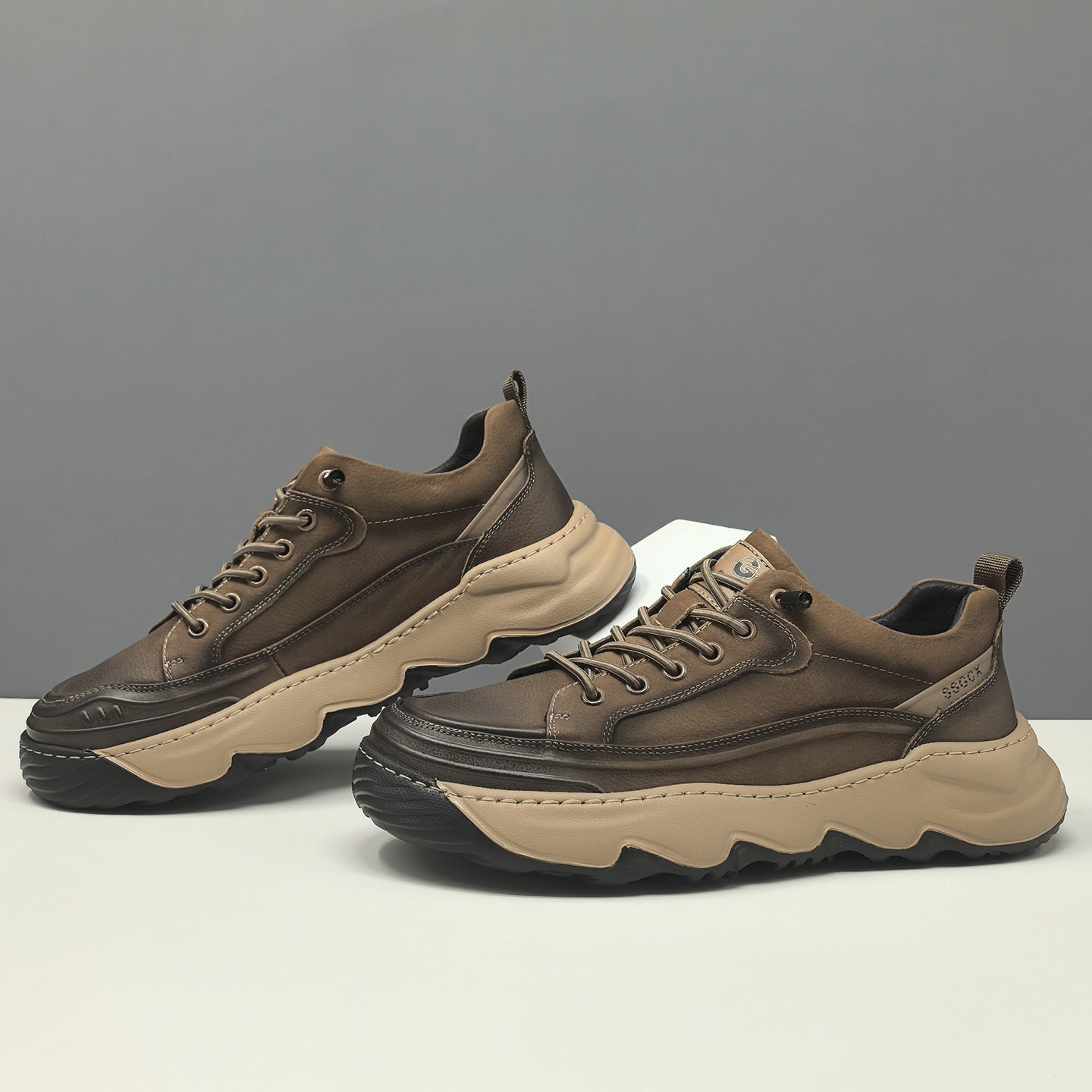 Men's Fashion Genuine Leather Slip-on Casual Shoes-RAIIFY