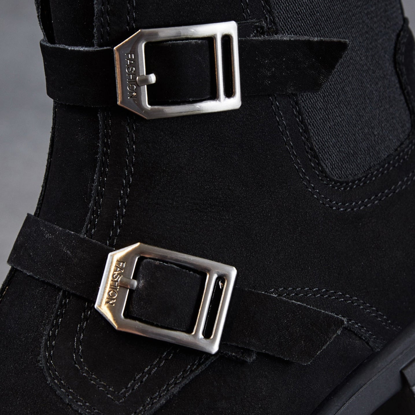 Women's Retro Suede Flat Ankle Boots-RAIIFY