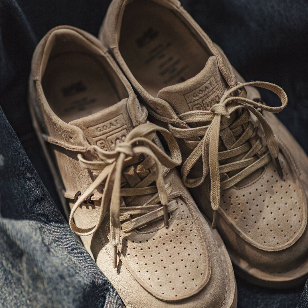 Men's Vintage Breathable Leather Flat Casual Shoes-RAIIFY