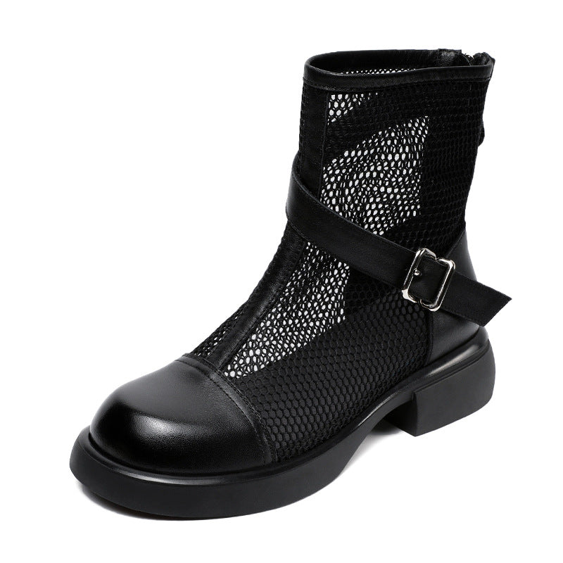 Women Fashion Breathable Mesh Minimalism Summer Boots-RAIIFY