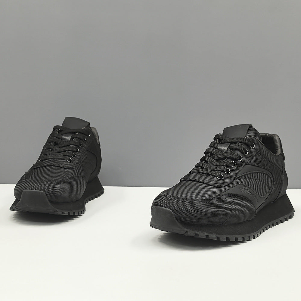 Men Minimalism Plain Breathable Canvas Dad Shoes-RAIIFY