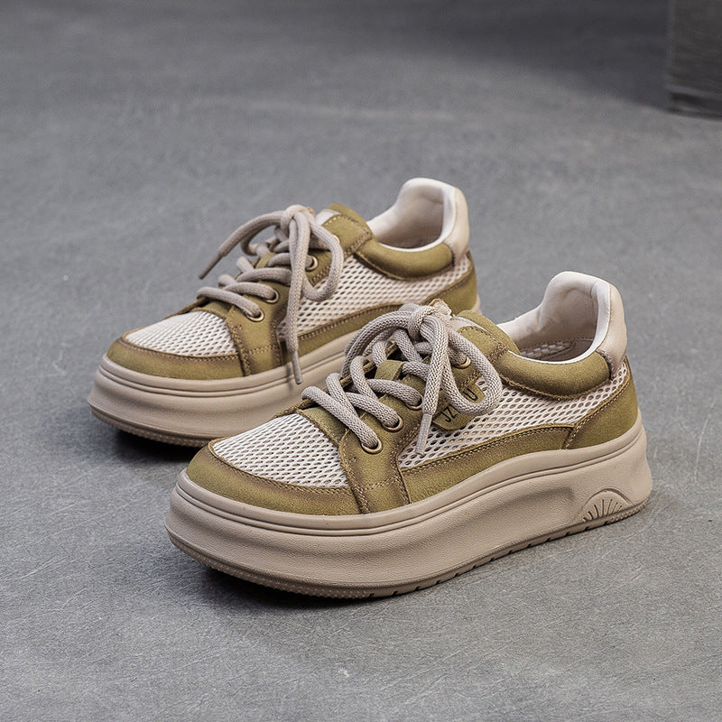 Women Fashion Breathable Mesh Flat Casual Shoes-RAIIFY