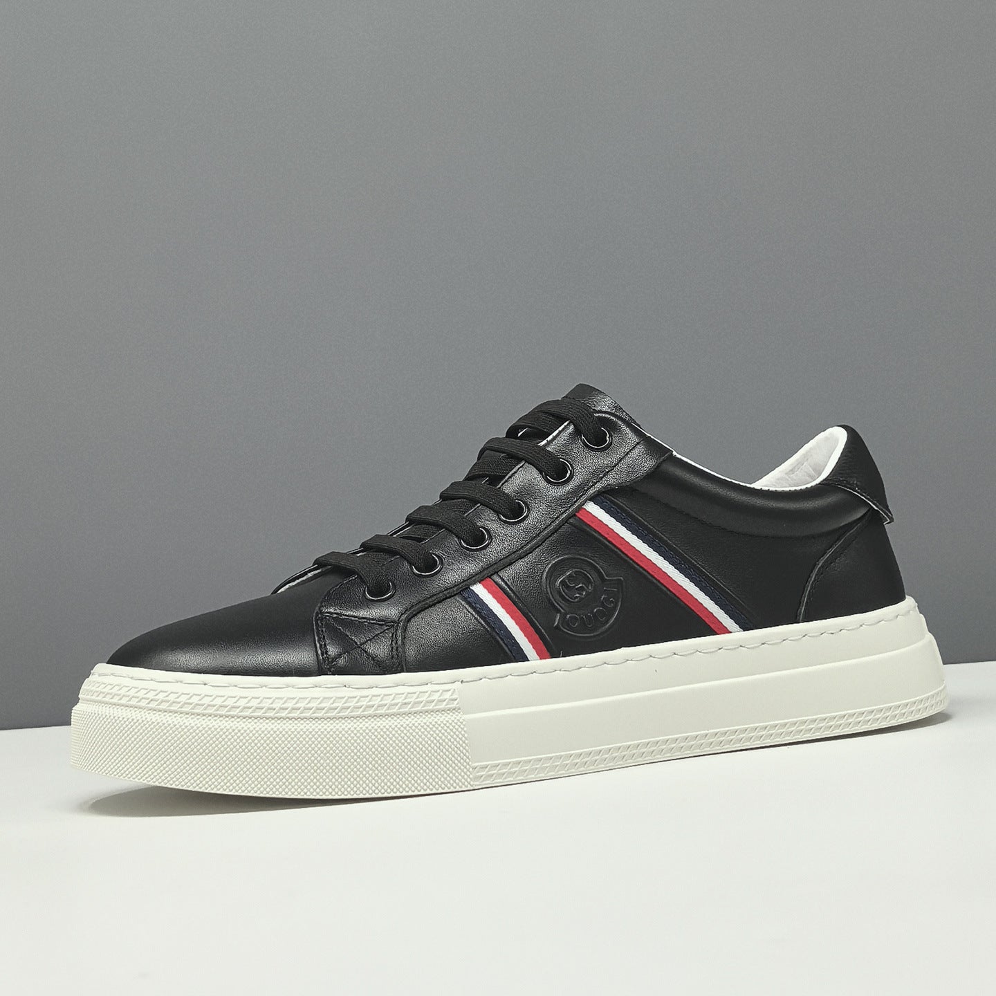 Men's Fashion Leather Flat Casual Shoes-RAIIFY