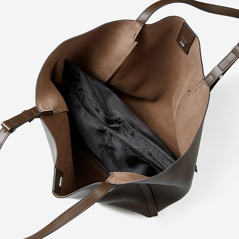 Women’s Genuine Leather Large-Capacity Tote Bag-RAIIFY