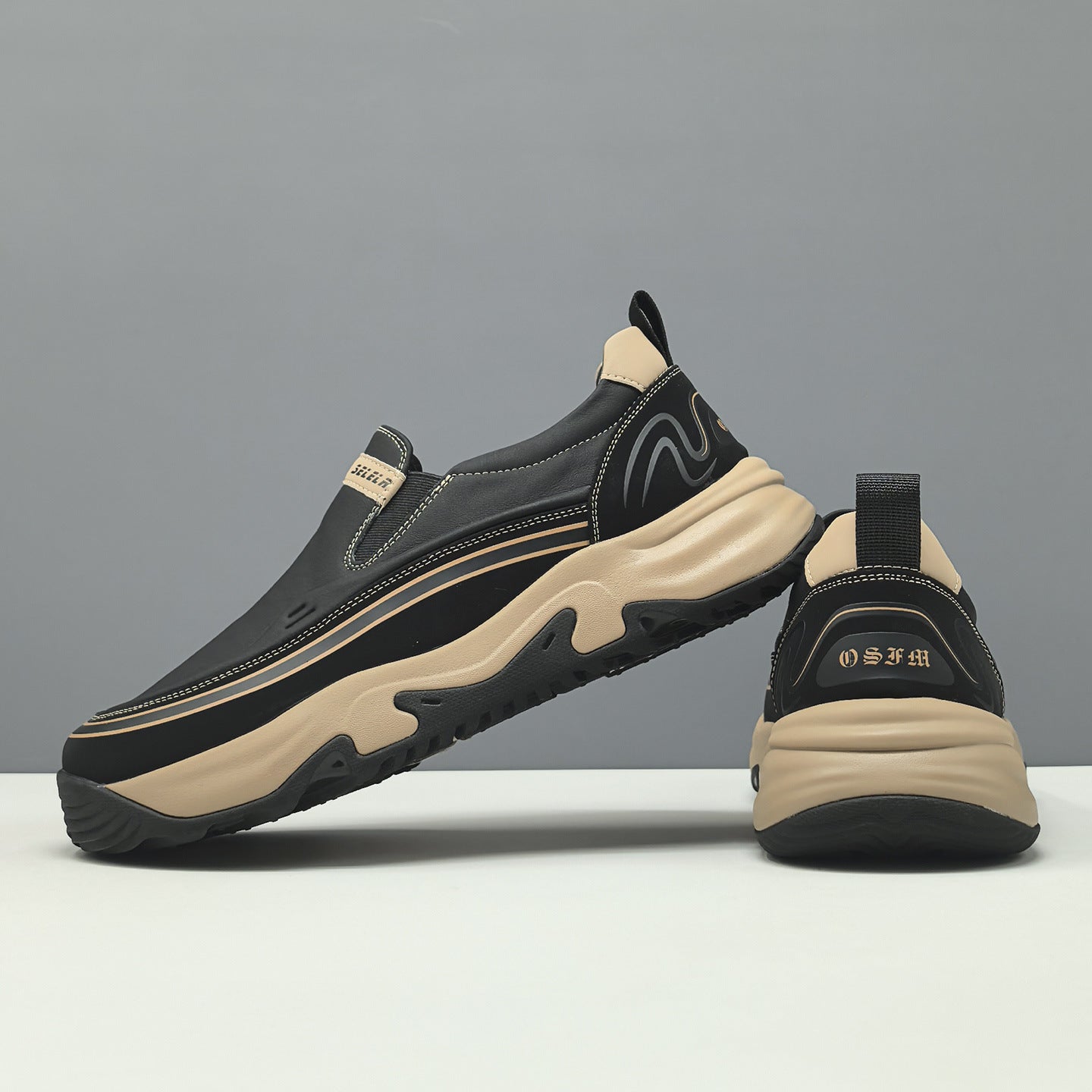 Men's Fashion Breathable Leather Casual Loafers-RAIIFY