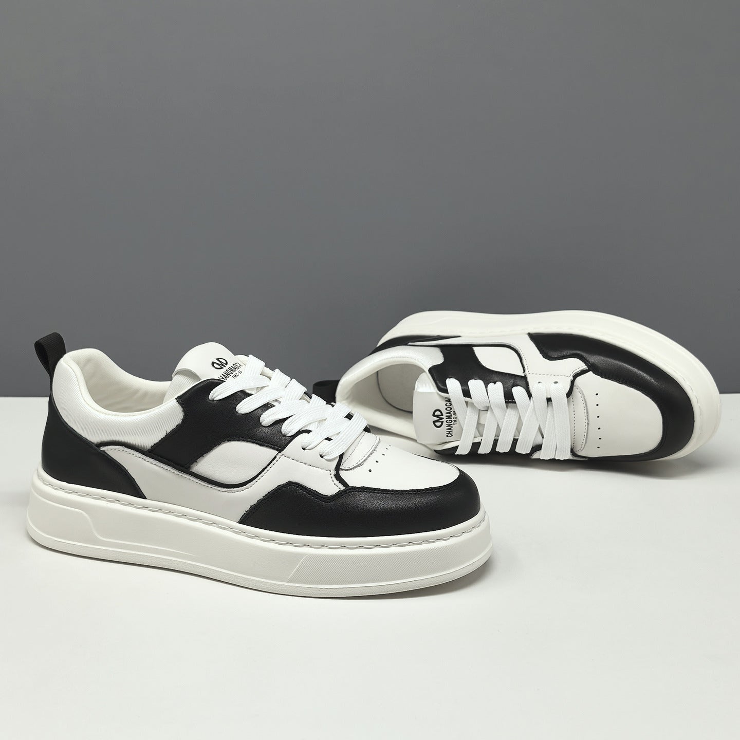 Men's Fashion Quilted Leather Court Sneakers-RAIIFY