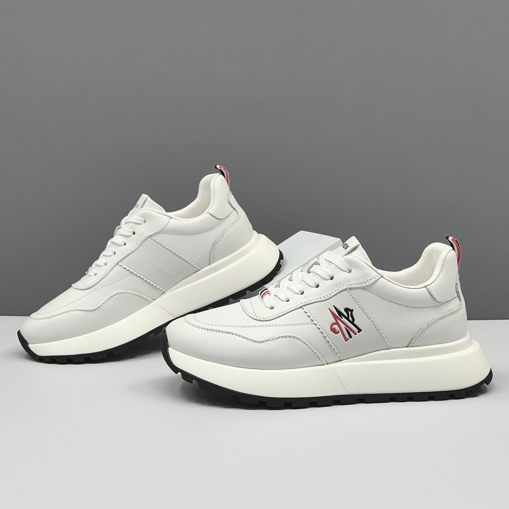 Men Fashion Quilted Leather Casual Shoes-RAIIFY