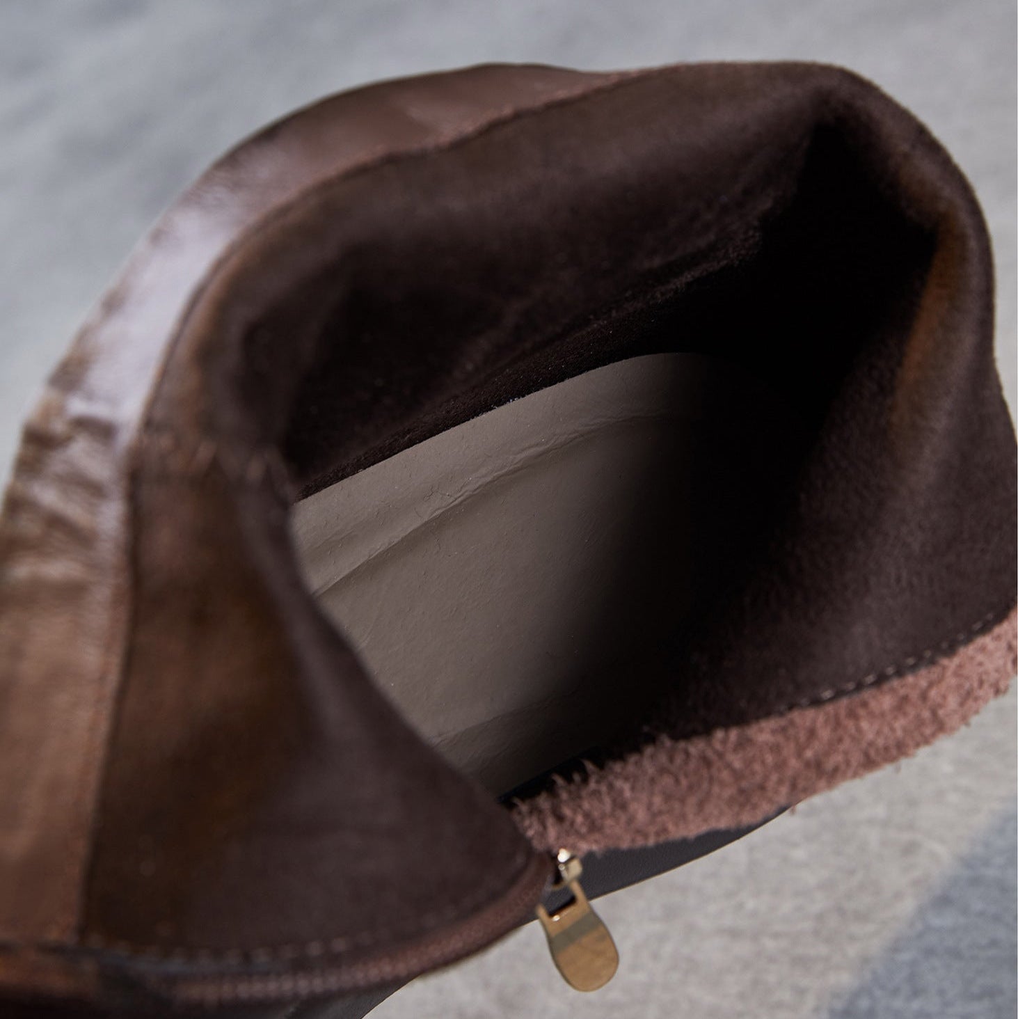 Women's Minimalist Plain Leather Thick Soled Ankle Boots-RAIIFY