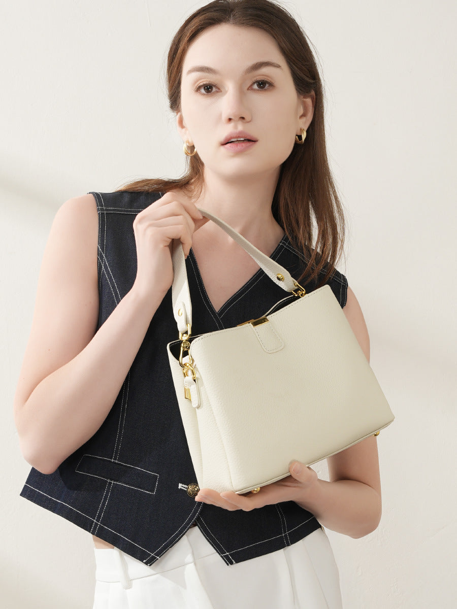 Women Fashion Plain Leather Casual Purse-RAIIFY