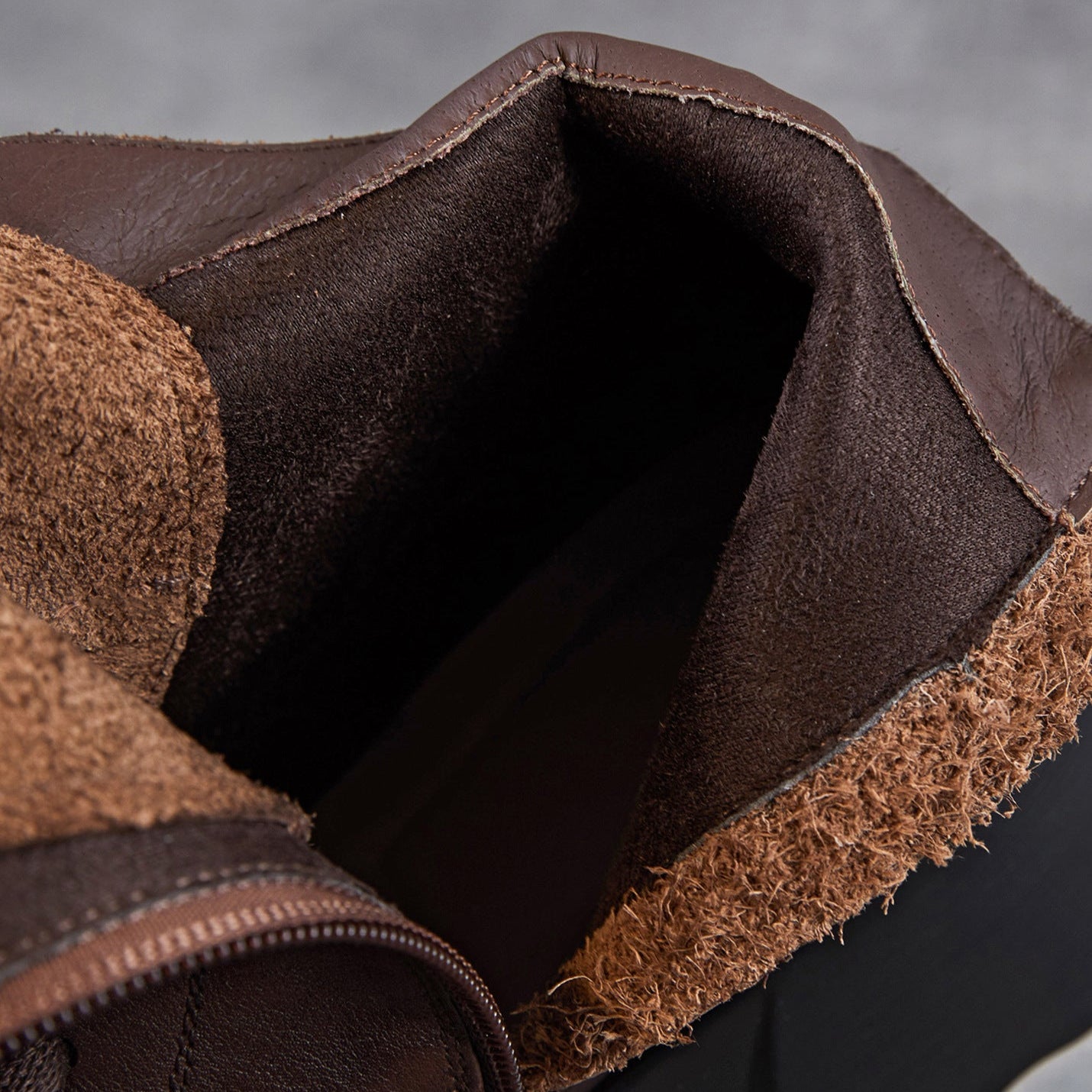 Women's Soft Breathable Leather Low Heel Ankle Boots-RAIIFY