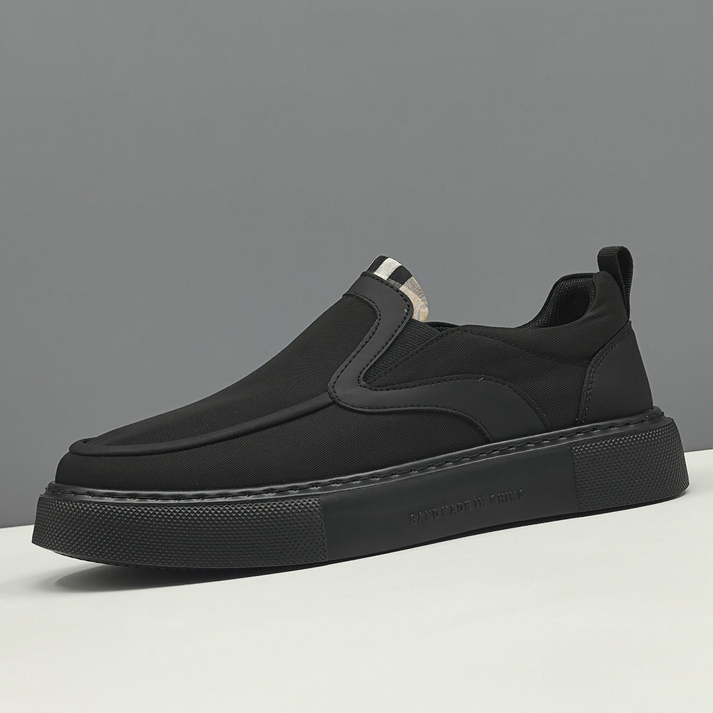 Men Minimalism Plain Canvas Slip-on Casual Shoes-RAIIFY