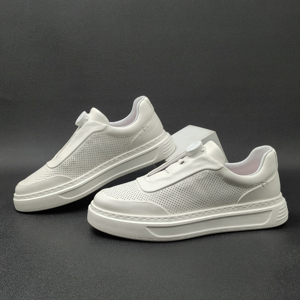 Men Minimalist Fashion Breathable Leather Casual Shoes-RAIIFY
