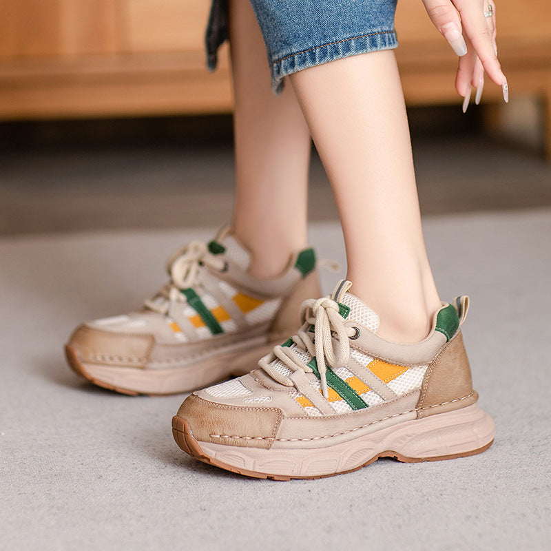 Women's Fashion Color Matching Breathable Casual Sneakers-RAIIFY