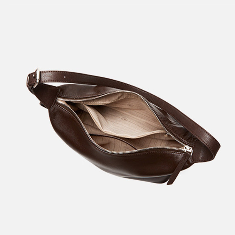 Women's Genuine Leather Soft Casual Hobo Bag-RAIIFY