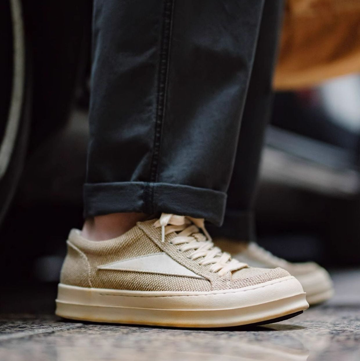 Men's Minimalism Plain Flat Casual Canvas Shoes-RAIIFY
