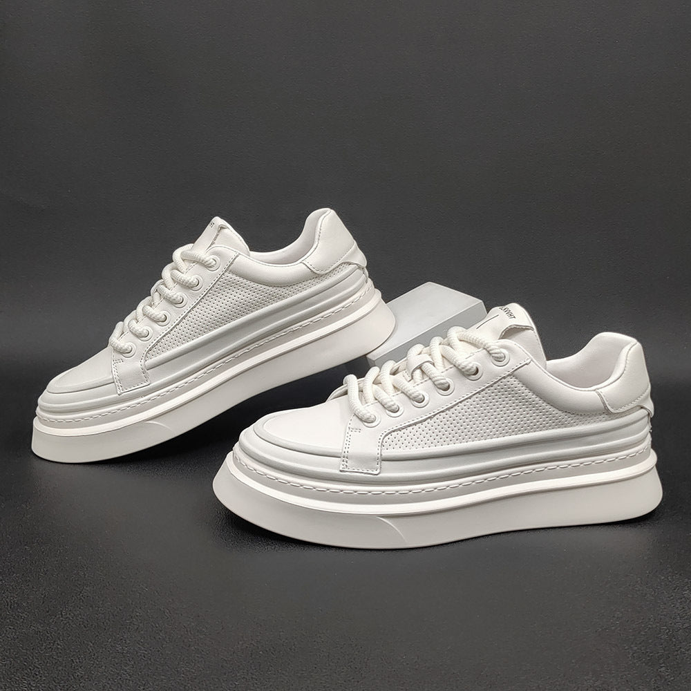 Men Minimalist Breathable Leather Fashion Casual Sneakers-RAIIFY