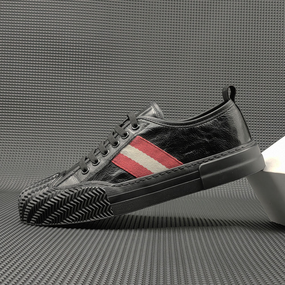 Men Minimalist Leather Flat Casual Shoes-RAIIFY