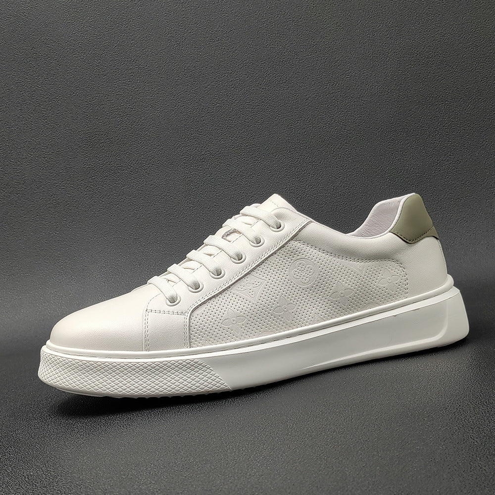 Men Fashion Breathable Leather Flat Casual Shoes-RAIIFY