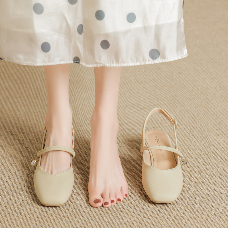 Women Retro Minimalism Close Toe Casual Sandals-RAIIFY