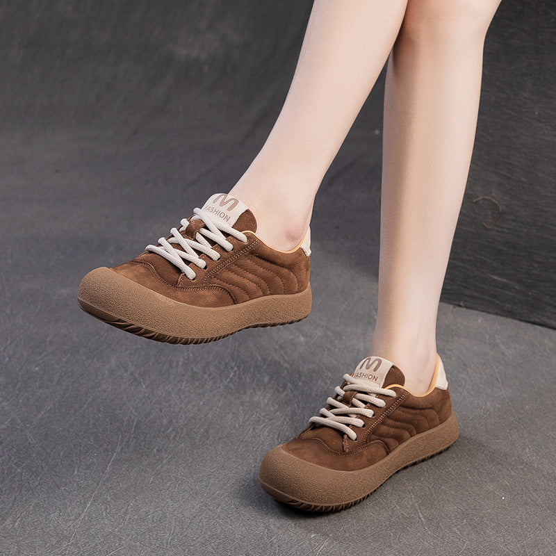 Women's Leather Casual Casual Sneakers Comfort Shoes-RAIIFY