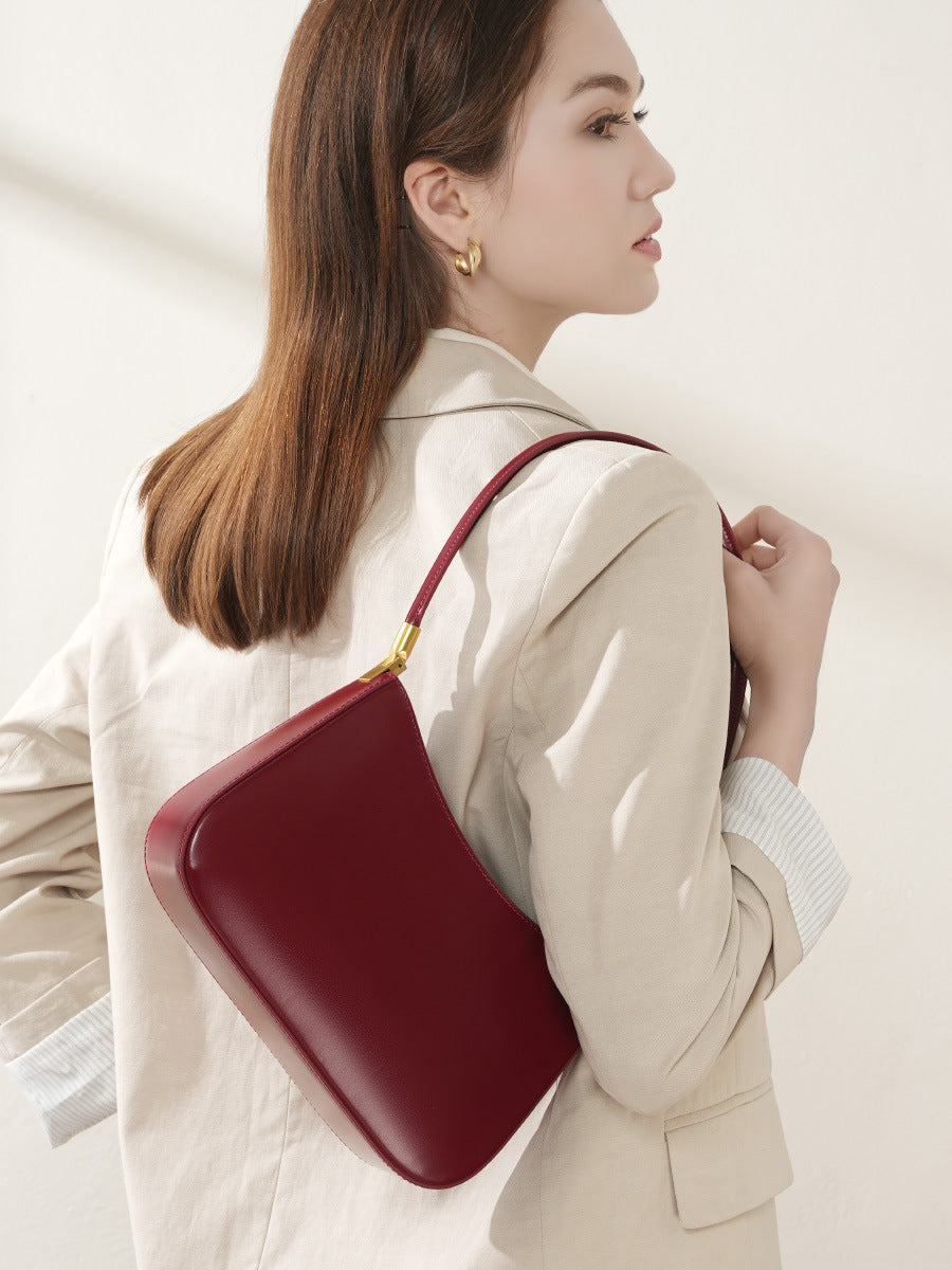 Women Minimalism Fashion Leather Casual Shoulder Bag-RAIIFY
