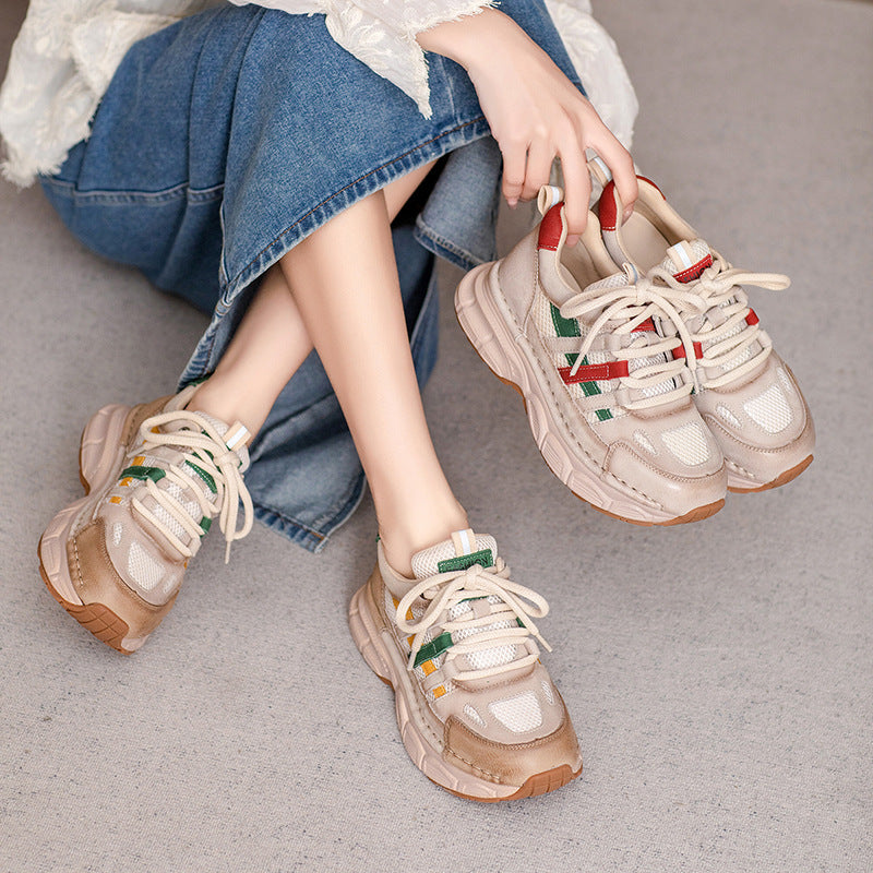 Women's Fashion Color Matching Breathable Casual Sneakers-RAIIFY
