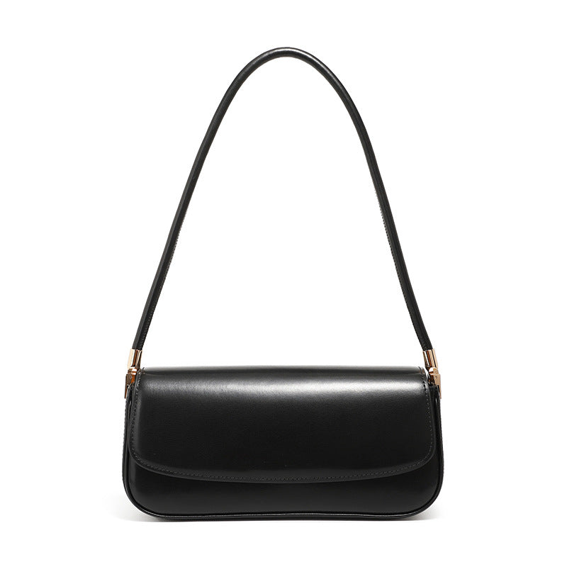 Women's Plain Leather Casual Shoulder Bag-RAIIFY