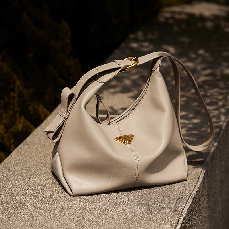 Women's Fashion Soft Leather Casual Tote Bag-RAIIFY