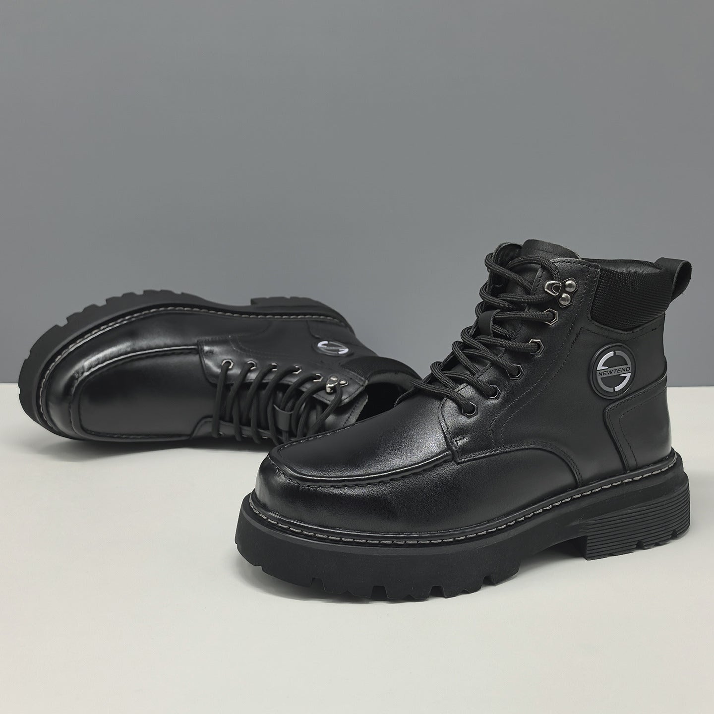 Men's Retro Classic Leather Work Ankle Boots-RAIIFY