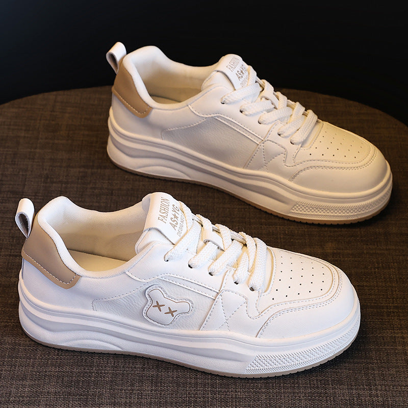 Women's Stylish Quilted Leather Flat Casual Sneakers-RAIIFY