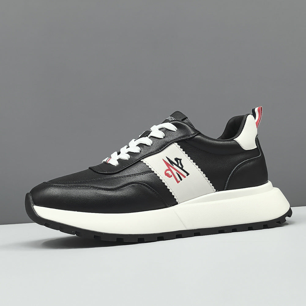 Men Fashion Quilted Leather Casual Shoes-RAIIFY