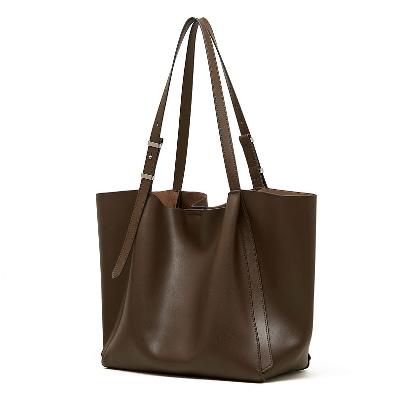 Women’s Genuine Leather Large-Capacity Tote Bag-RAIIFY