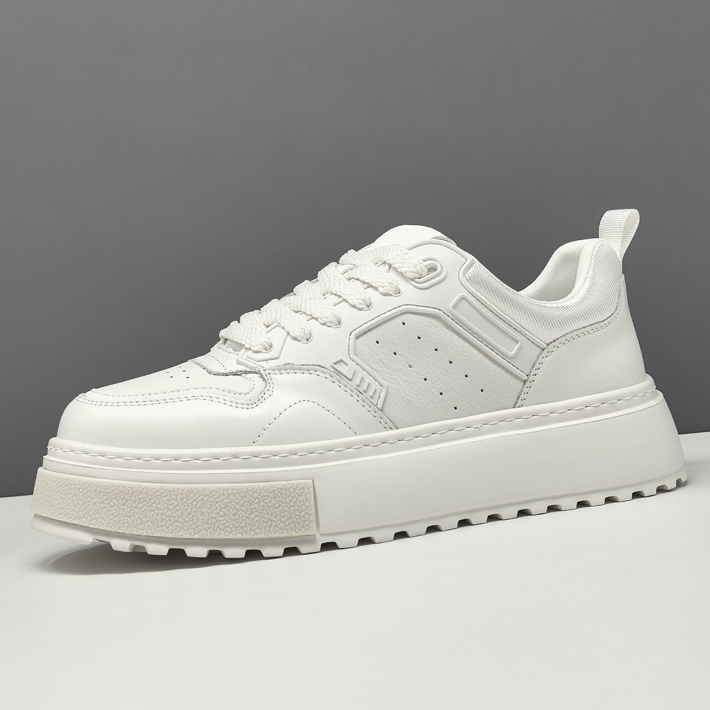 Men's Fashion Breathable Leather Thick Soled Casual Shoes-RAIIFY