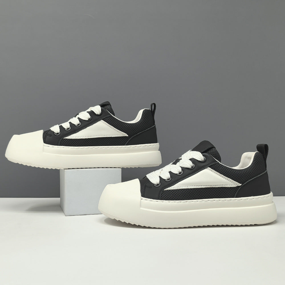 Men's Fashion Hollow Leather Breathable Casual Shoes-RAIIFY