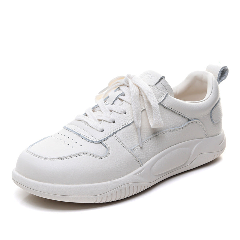 Women's Fashion Plain Quilted Leather Casual Shoes-RAIIFY