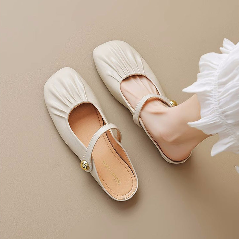 Women Minimalist Fashion Soft Flat Slide Mules-RAIIFY