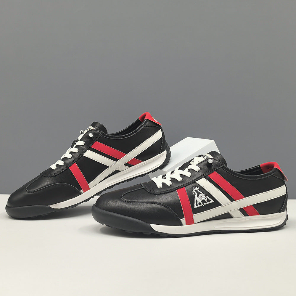 Men Fashion Quilted Leather Slip-on Flat Casual Shoes-RAIIFY