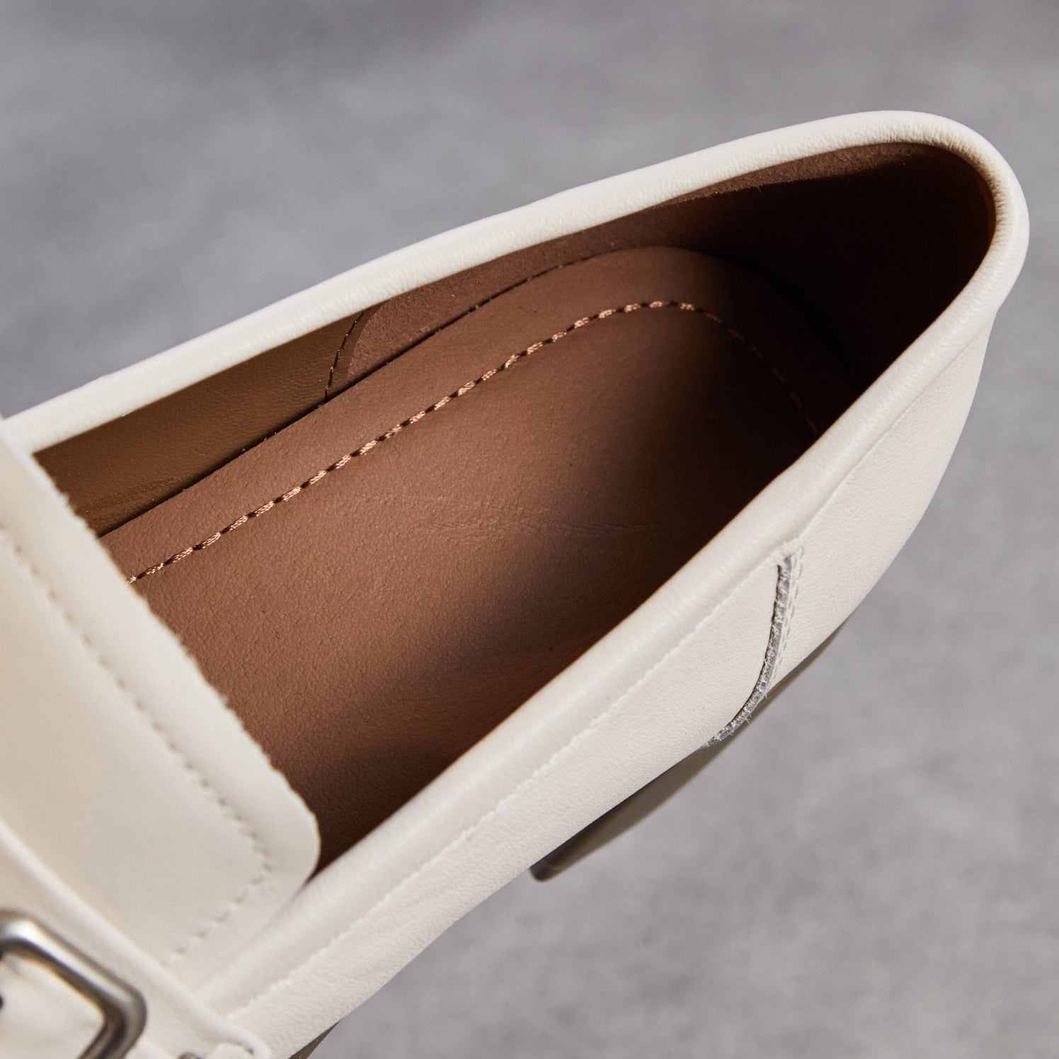 Women's Retro Leather Comfort Block Heel Loafers