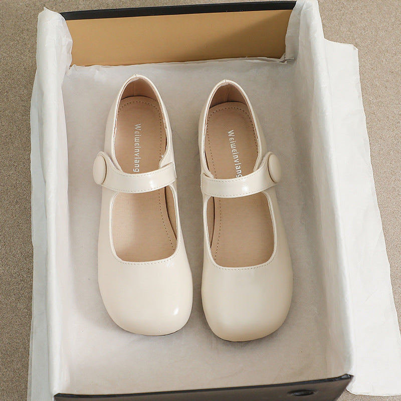 Women Glossy Soft Casual Mary Jane Shoes-RAIIFY