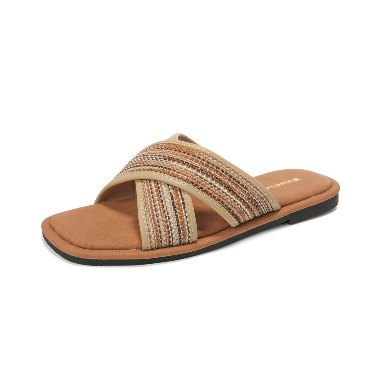 Women's Fashion Cross Strap Summer Casual Slides-RAIIFY