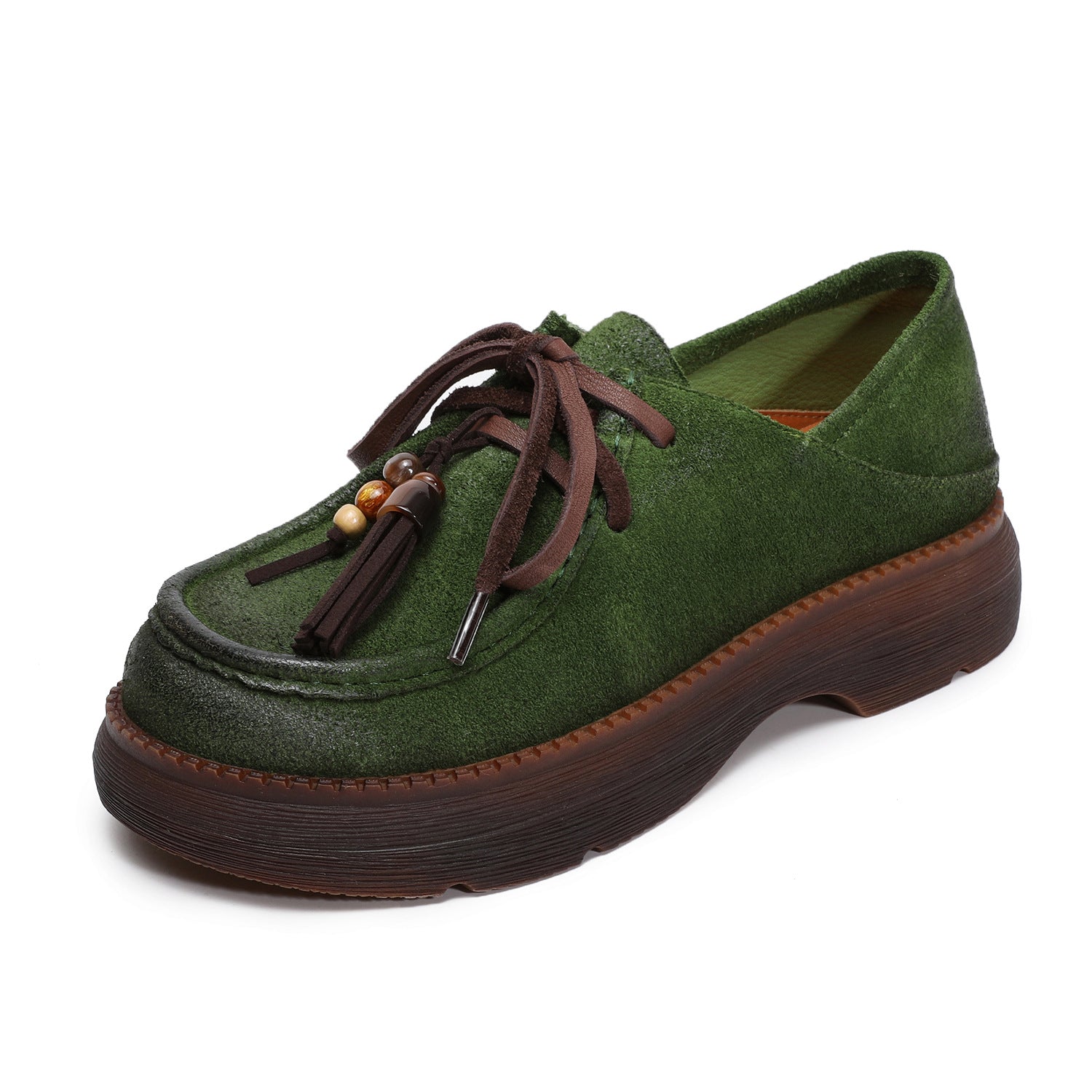 Women's Retro Leather Fringe Casual Shoes-RAIIFY